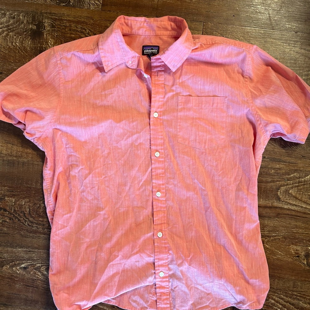 Pink Patagonia button up, Salmon